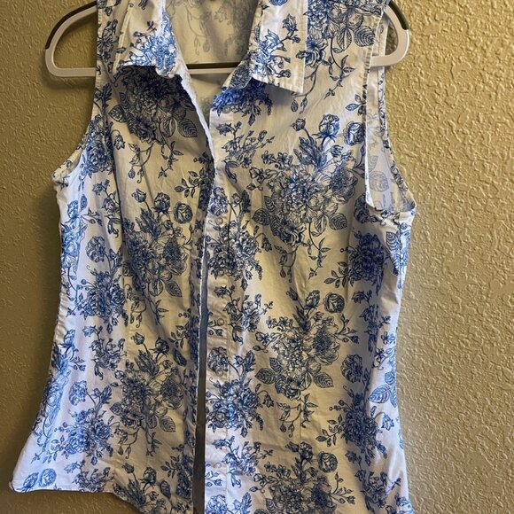 Blue Color Short Sleeve Top - Picture 1 of 9